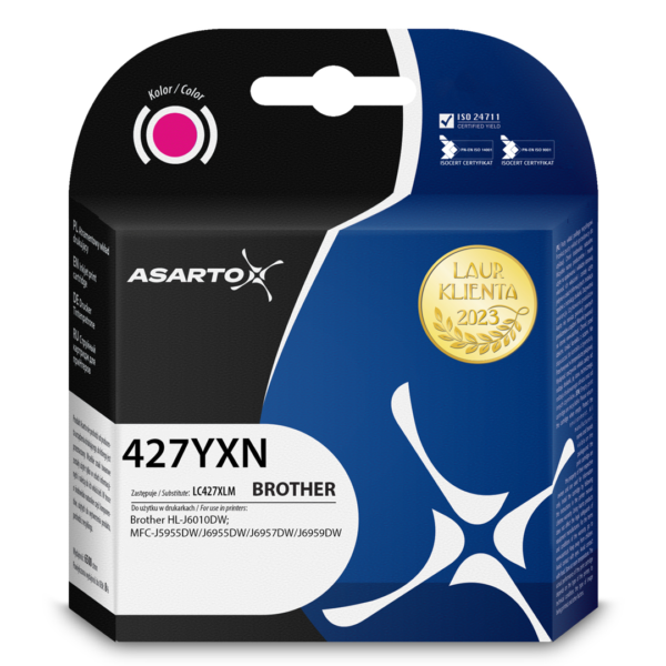 Tusz Asarto do Brother 427MXN | LC427XLM | 5000 str. | magenta sklep