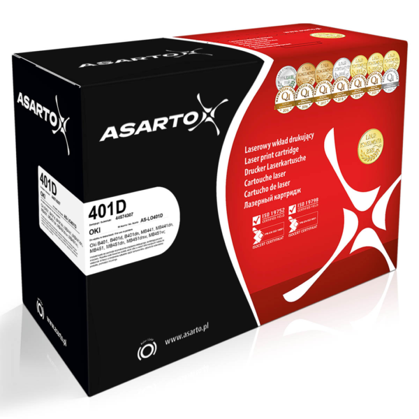 Bęben Asarto do Oki 401D | 44574307 | 25000 str. | black sklep