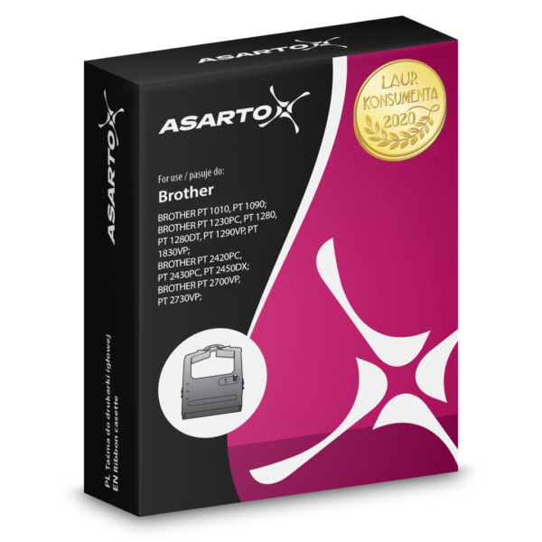 Taśma Asarto do Brother R621N | TZE621 |  black/YL | 9mm*8m sklep