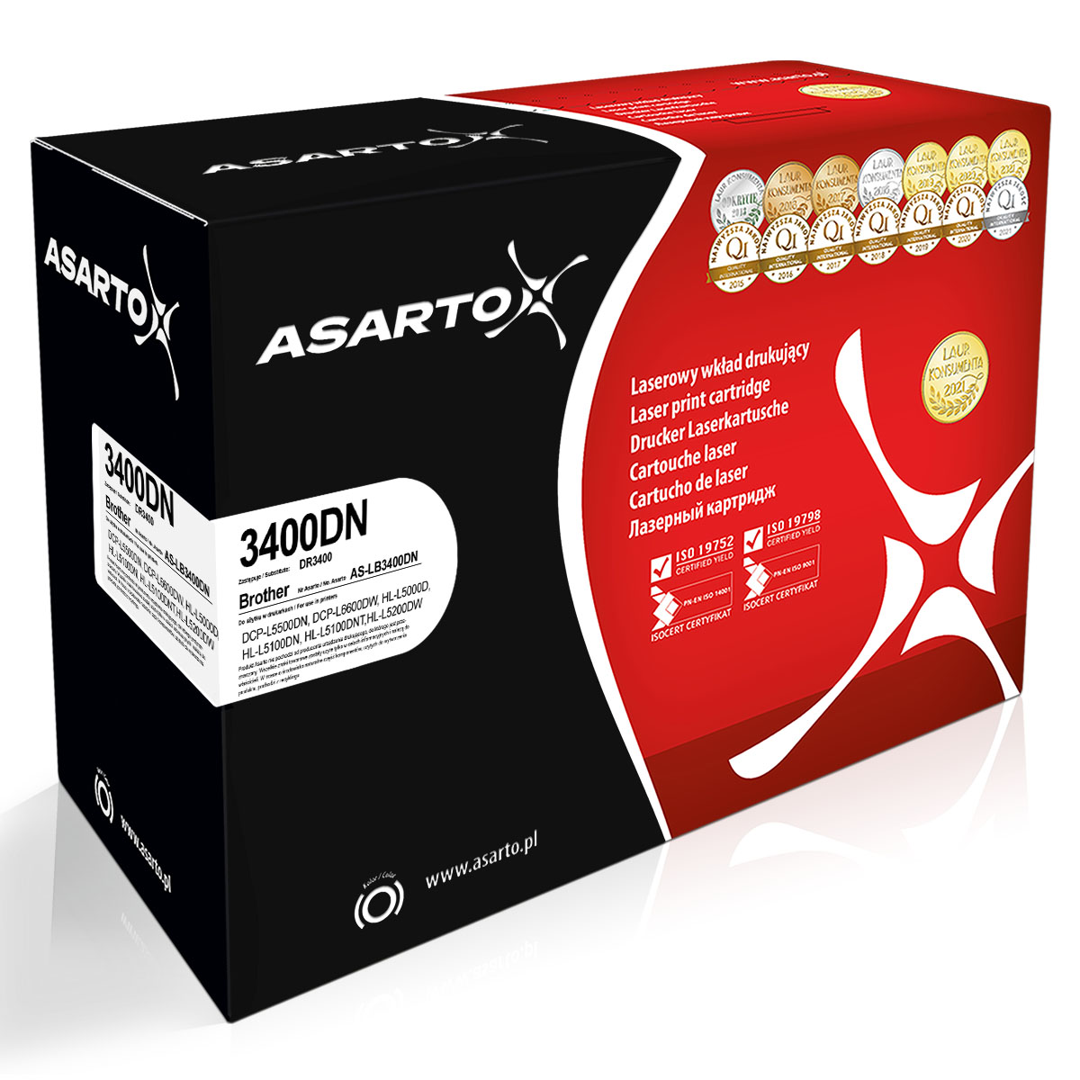 Bęben Asarto do Brother 3400DN  | DR3400 | 30000 str. | black