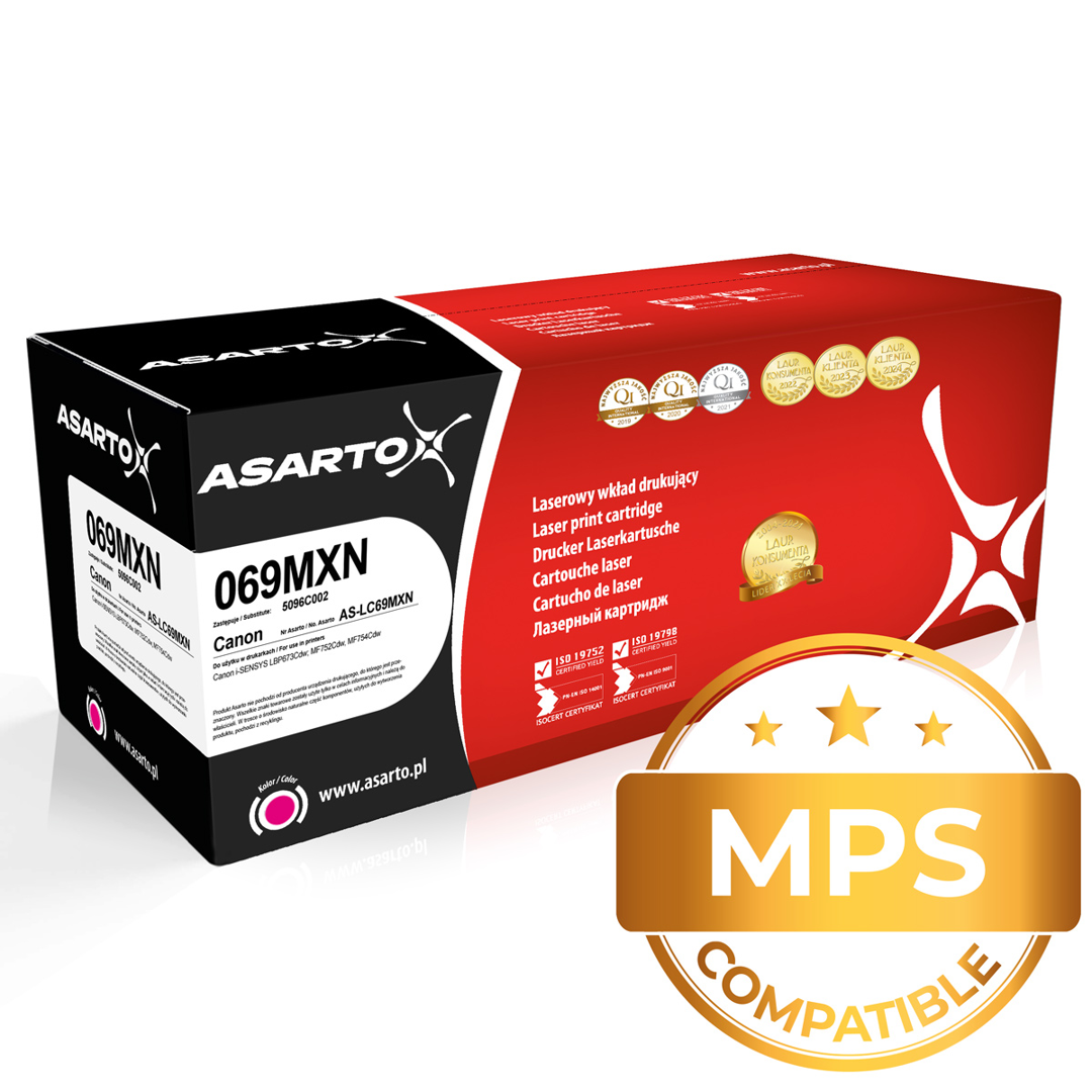 Toner Asarto do Canon 069MXN | 5096C002 | 5500str. | magenta