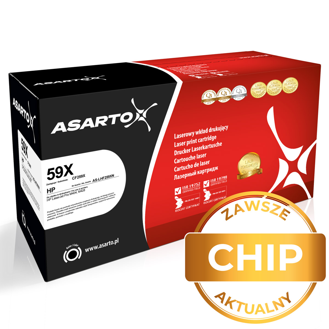 Toner Asarto do HP 59X | CF259X | 10000 str. | black | AKTUALNY CHIP