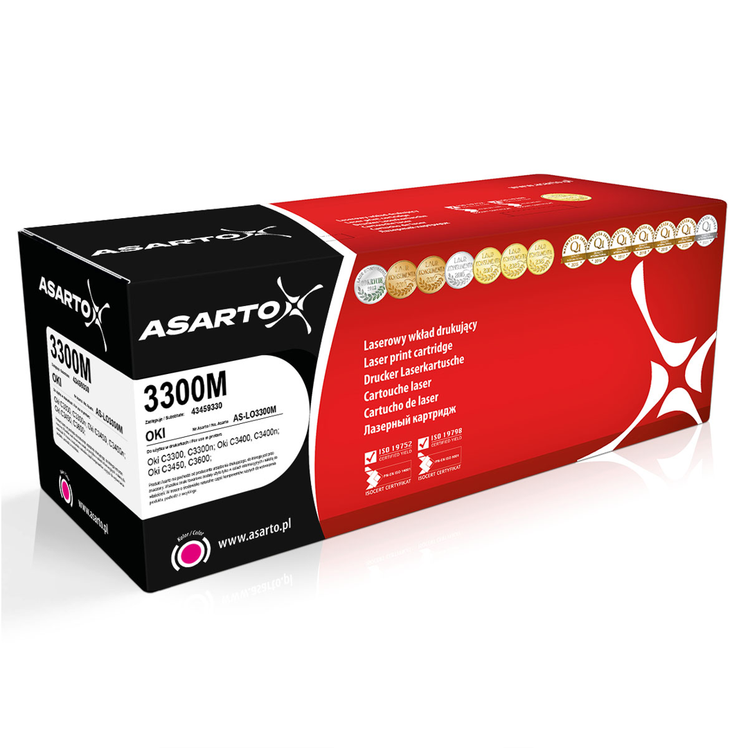 EOL Toner Asarto do Oki 3300M | 43459330 | 2500 str. | magenta